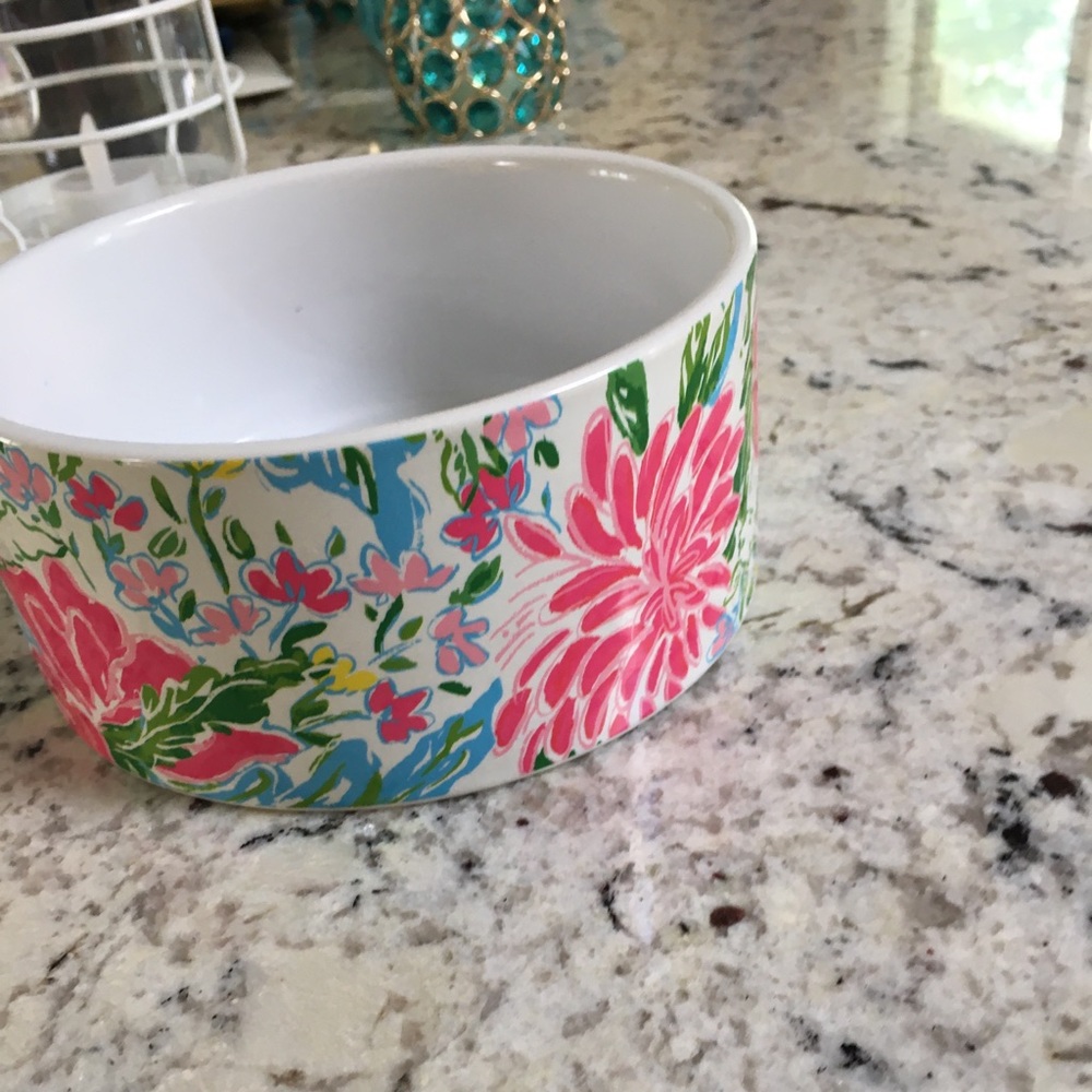 Lilly Pulitzer dog bowl